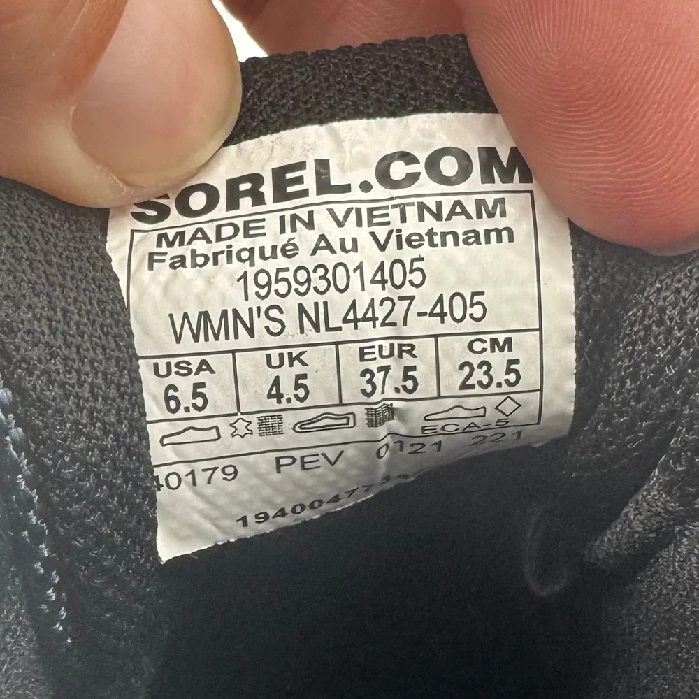 Sorel Out and About Waterproof Boots‎ Blue Youth Size 6.5 US Lace Up